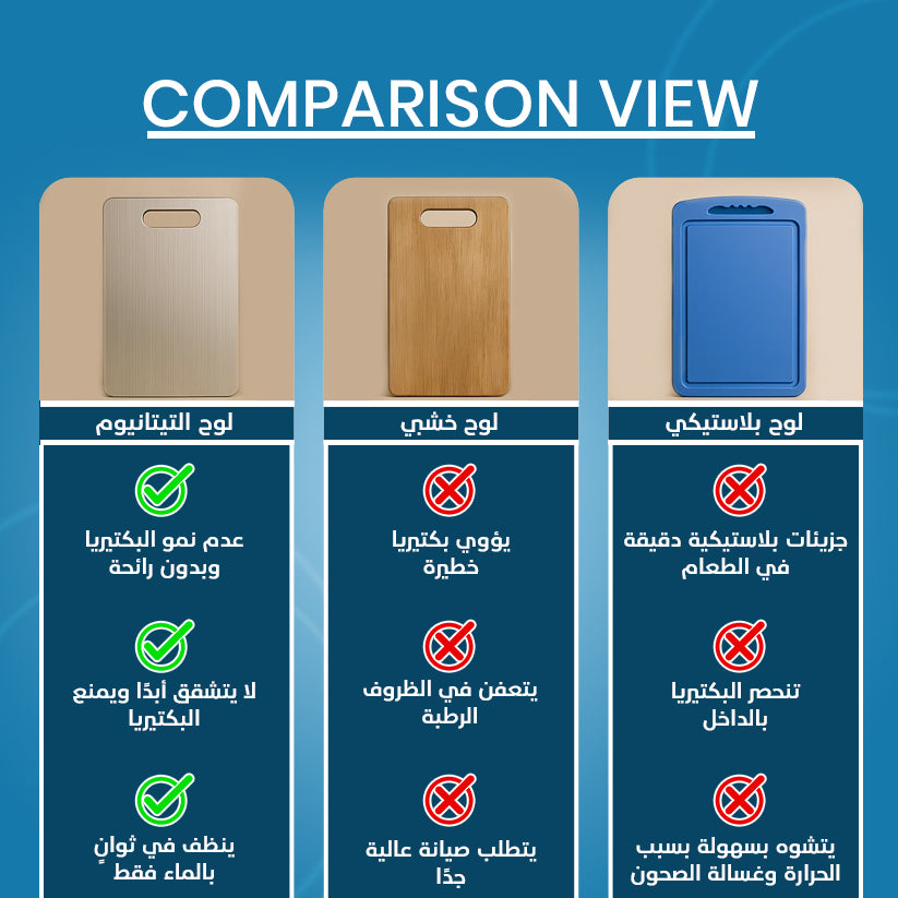 لوح تقطيع من التيتانيوم