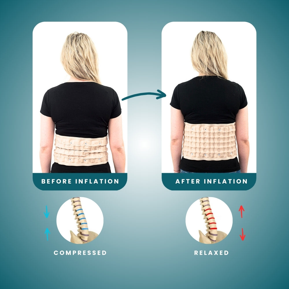 حزام تخفيف الضغط ودعم الظهر