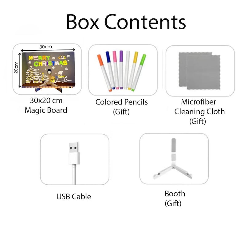 لوحة رسم متوهجة بألوان LED